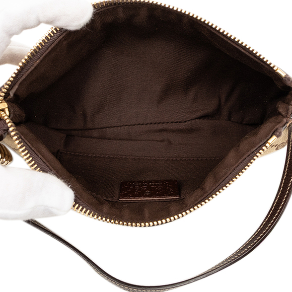 Pre-Loved Gucci GG Canvas Bumble Bee Charm Pochette - Picture 4 of 8